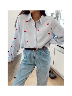 Hello Moon Shop Chemise COEUR ROUGE Best Sale
