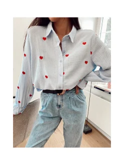 Hello Moon Shop Chemise COEUR ROUGE Best Sale